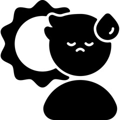 hot glyph icon