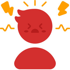 frustrated flat icon