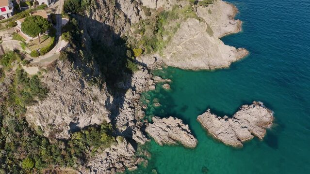Pietragrande Cliff near Montauro city, Calabria South Italy