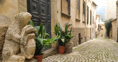 Borgo medievale di Casperia, Terni,  Italia