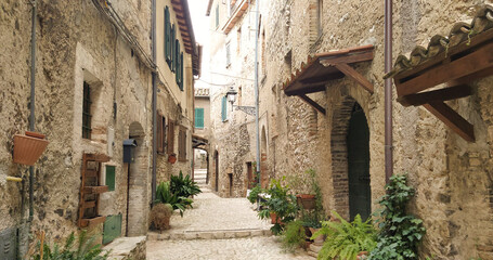 Borgo medievale di Casperia, Terni,  Italia
