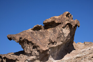 Fototapeta premium Rock against the blue sky