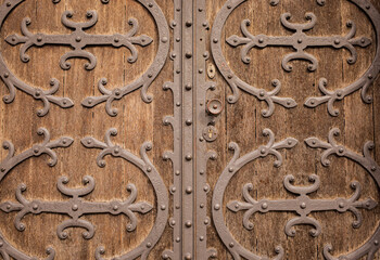 old wooden door