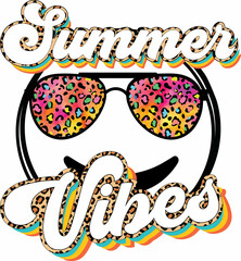 summer vibes sublimation t shirt design