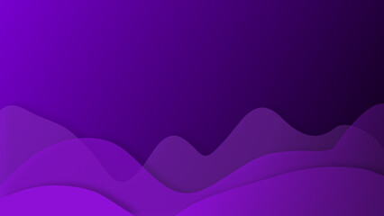 Waves gradient abstract background at the bottom of velvet violet purple colors of 2022 year concept with smooth movement and copy space