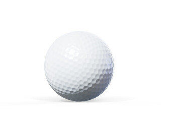 3d render white golf ball
