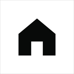 House icon vector. Home icon vector illustration on white background