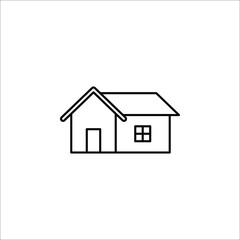 House icon vector. Home icon vector illustration on white background