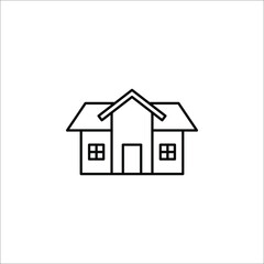 House icon vector. Home icon vector illustration on white background