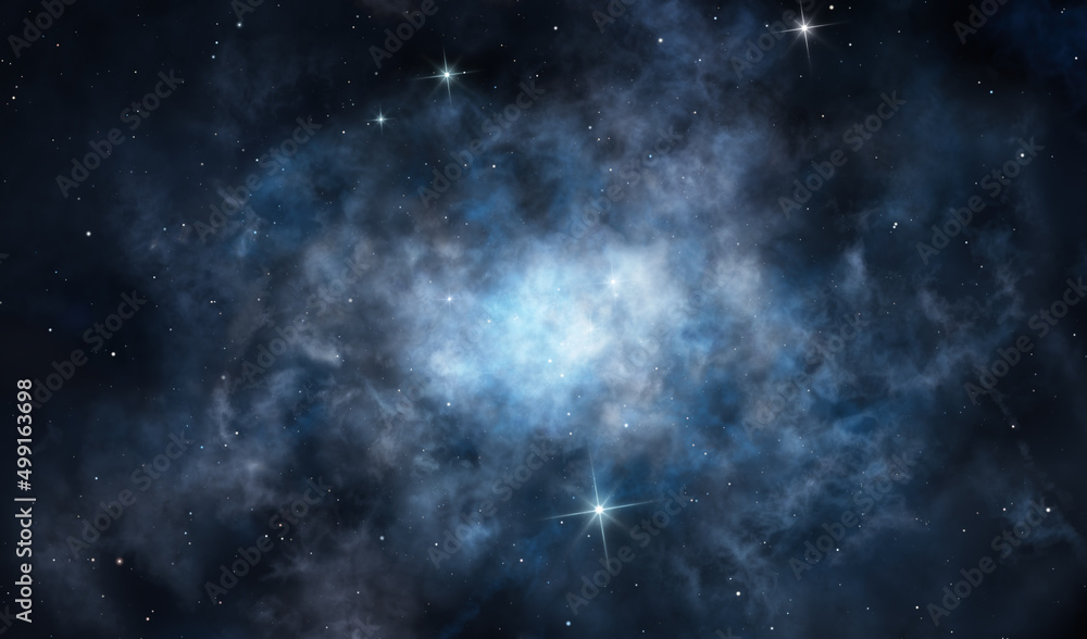 Wall mural deep space nebula