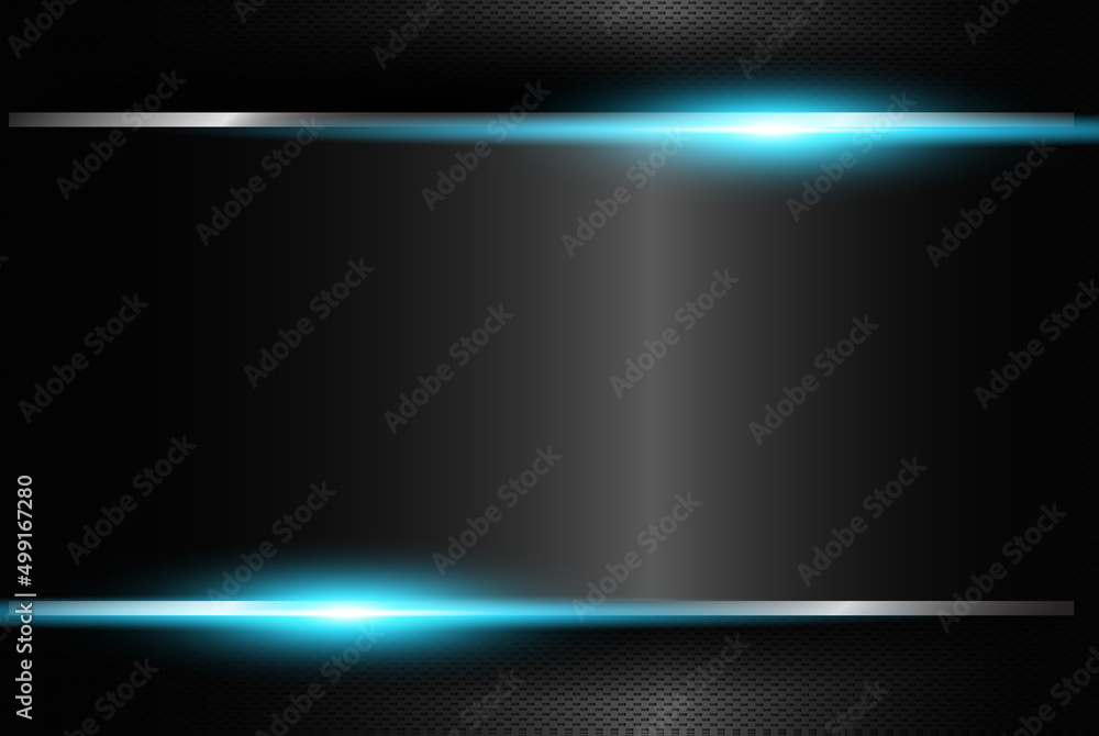 Aufkleber abstract metallic blue black frame layout modern tech design template background. black metallic bac