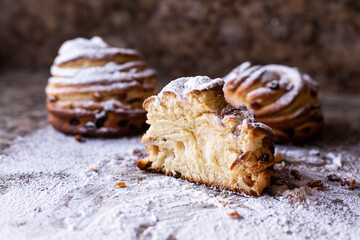 Easter cakes, Easter with powder, Easter