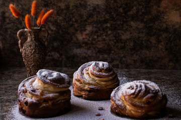 Easter cakes, Easter with powder, Easter