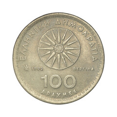 Greece 100 drachmas, 1990-2000