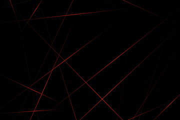 Abstract black with red lines, triangles background modern design. Vector illustration EPS 10.