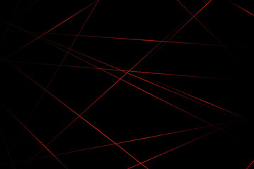 Abstract black with red lines, triangles background modern design. Vector illustration EPS 10.