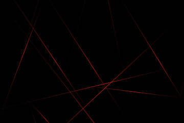 Abstract black with red lines, triangles background modern design. Vector illustration EPS 10.