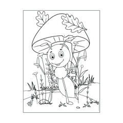 Ant Coloring Pages for Kids