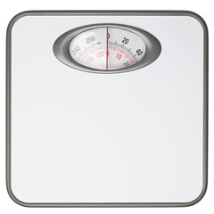 Naklejka premium Bathroom weighing scale