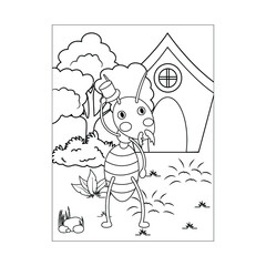 Ant Coloring Pages for Kids