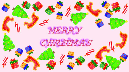 merry christmas new year cards santa claus