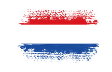 Artistic drawing painting of the flag