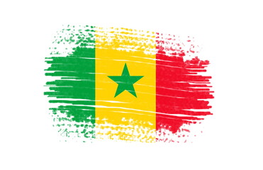 Artistic drawing painting of the flag