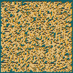 Implementation of Edward Zajec’s “Il Cubo” from 1971. Essentially a Truchet tile set of 8 tiles and rules for placement art illustration