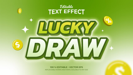 Lucky Draw Editable Text Effects 