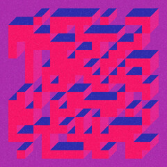 Implementation of Edward Zajec’s “Il Cubo” from 1971. Essentially a Truchet tile set of 8 tiles and rules for placement art illustration