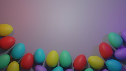 Fototapeta na wymiar chocolate easter eggs