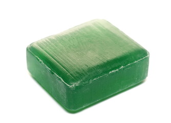 Glycerin soap isolated on white  