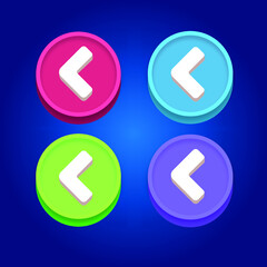 mobile and WEB media game ui panel vector