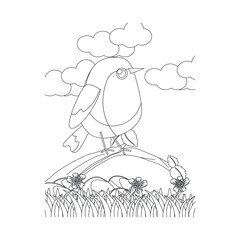 Bird Coloring Pages for Kids