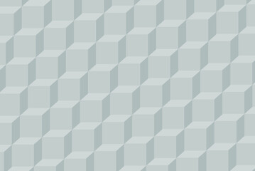 Cube pattern background, close up backdrop, gray color, minimal grayscale cube pattern background