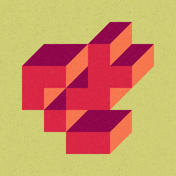 Implementation of Edward Zajec&rsquo;s &ldquo;Il Cubo&rdquo; from 1971. Essentially a Truchet tile set of 8 tiles and rules for placement art illustration