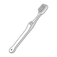 白色の歯ブラシ