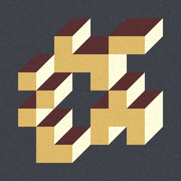 Implementation of Edward Zajec&rsquo;s &ldquo;Il Cubo&rdquo; from 1971. Essentially a Truchet tile set of 8 tiles and rules for placement art illustration