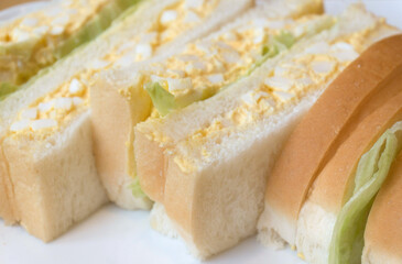 エッグサンド　　朝食