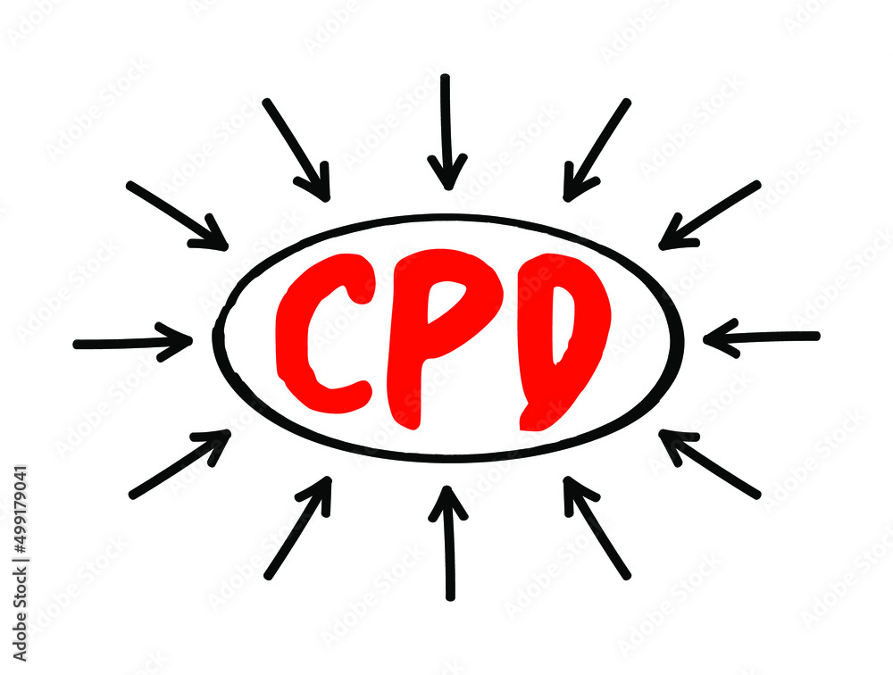 Poster cpd continuing professional development - continuing education to maintain knowledge and skills, acr