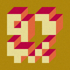 Implementation of Edward Zajec’s “Il Cubo” from 1971. Essentially a Truchet tile set of 8 tiles and rules for placement art illustration