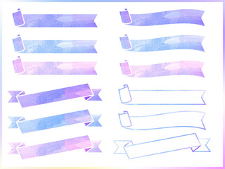 Obraz premium リボンのバナー