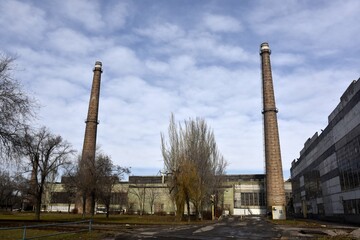 Fototapeta premium Ukraine, Mariupol, industry, Azovstal iron and steel plant, European metallurgical factories