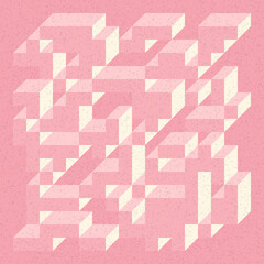 Implementation of Edward Zajec’s “Il Cubo” from 1971. Essentially a Truchet tile set of 8 tiles and rules for placement art illustration