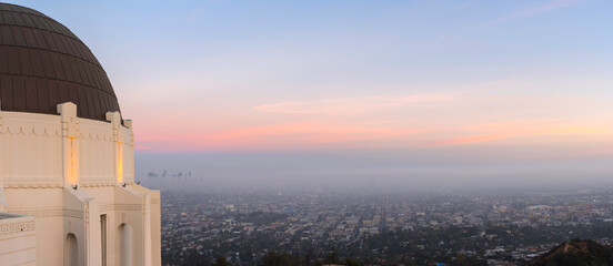 Fototapeta na wymiar Los Angeles looking from Griffith Observatory