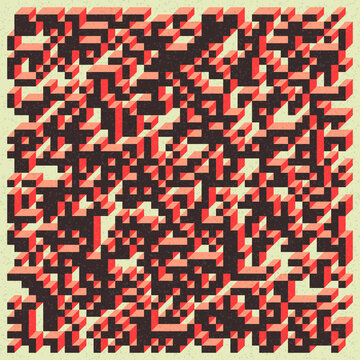 Implementation of Edward Zajec&rsquo;s &ldquo;Il Cubo&rdquo; from 1971. Essentially a Truchet tile set of 8 tiles and rules for placement art illustration