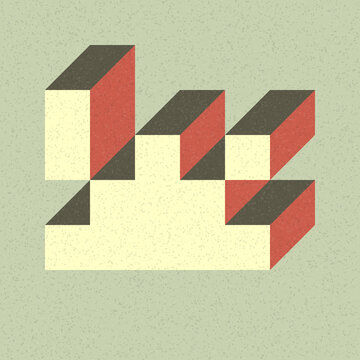Implementation of Edward Zajec&rsquo;s &ldquo;Il Cubo&rdquo; from 1971. Essentially a Truchet tile set of 8 tiles and rules for placement art illustration