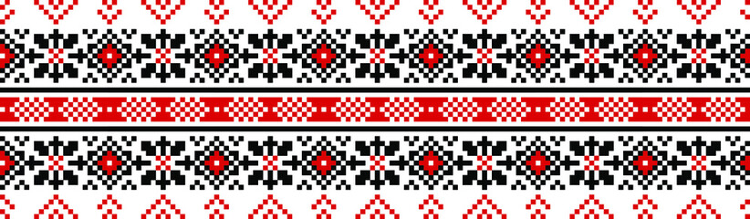 ukrainian national ornament texture background pattern		