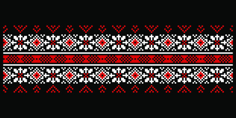ukrainian national ornament texture background pattern		