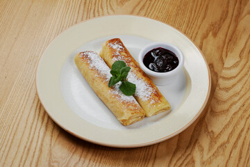 pancakes with cottage cheese and sour cream